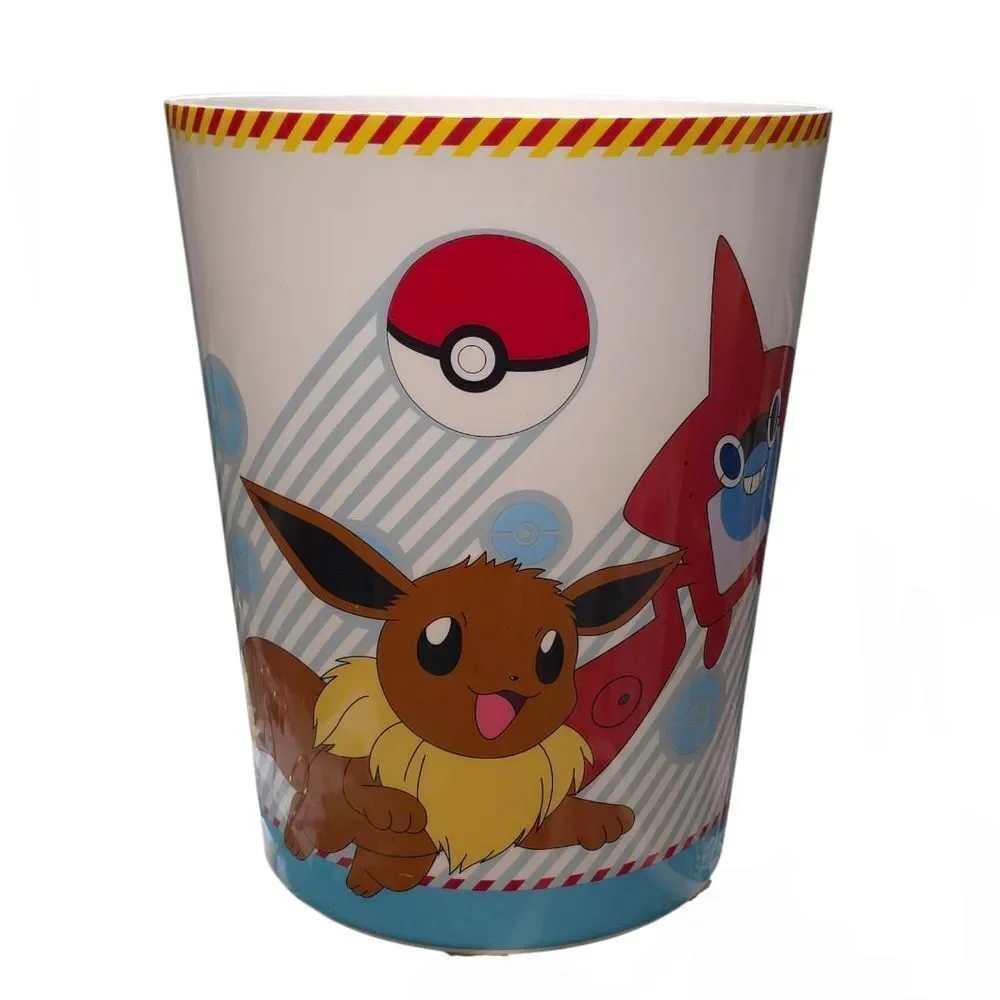 Pokemon Shower Curtain Matching Trashcan